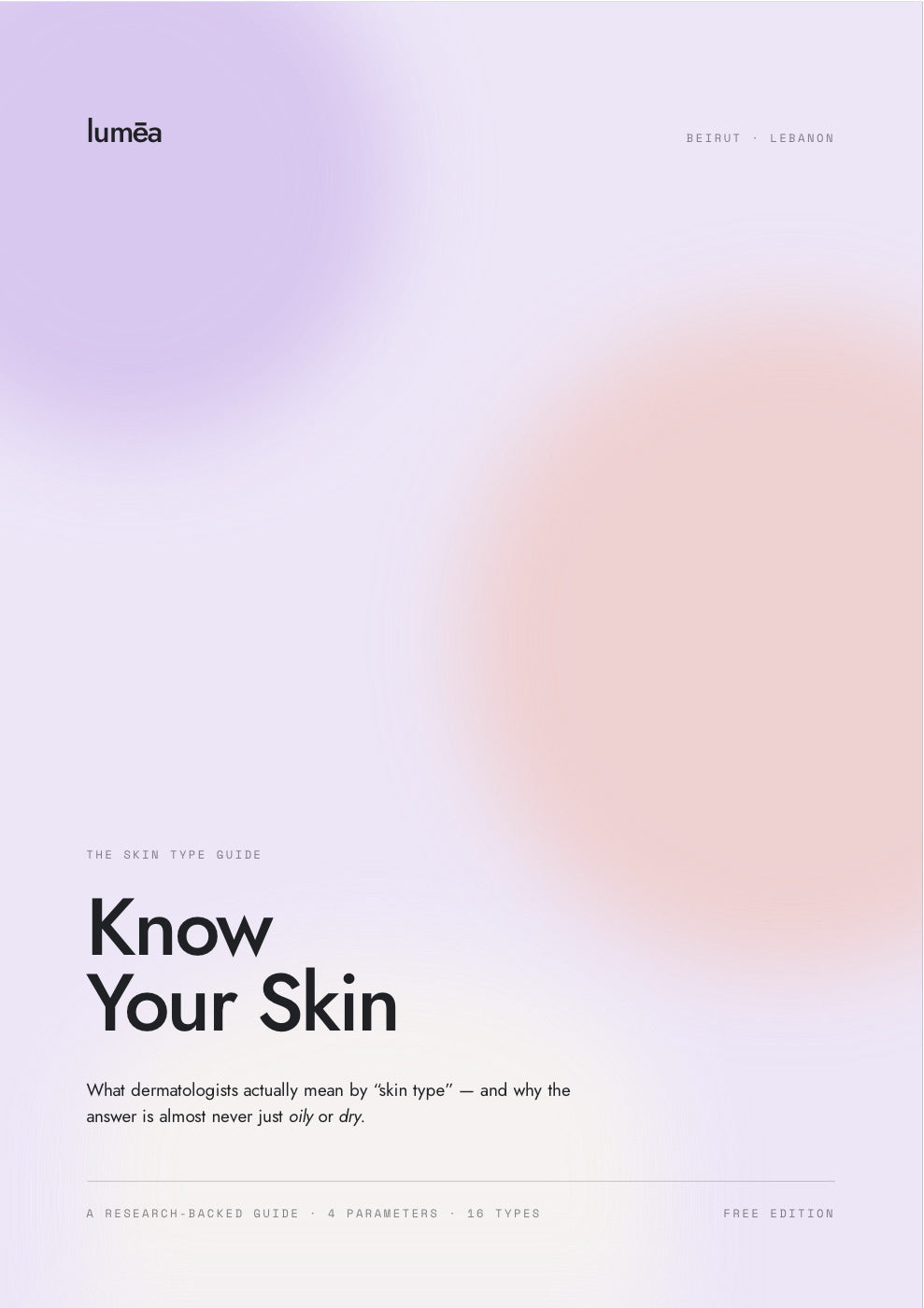 Know Your Skin e-book